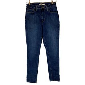 Levi’s 721 Womens High Rise Skinny Jeans Size 29 Blue Stretch Denim